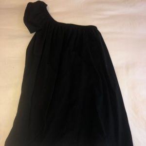 Black one shoulder dress
